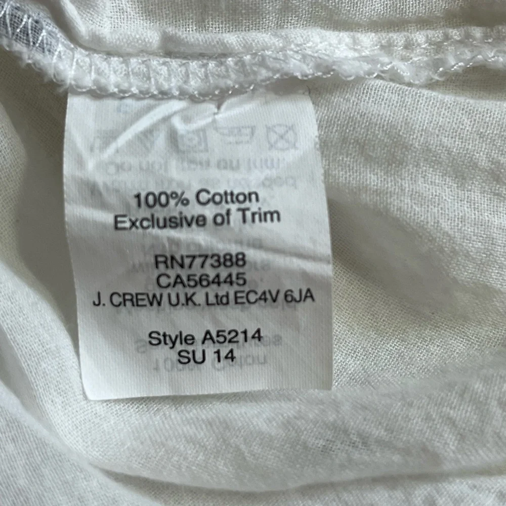 J.Crew White/Blue Women’s Top‎ Blouse Sz XS